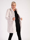 Ecru Faux Fur Reversible Coat