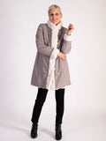 Ecru Faux Fur Reversible Coat