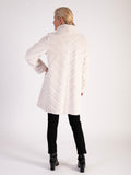 Ecru Faux Fur Reversible Coat