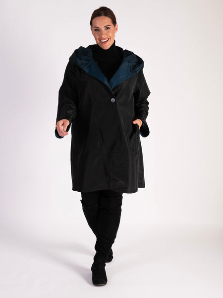 Twilight/Black Reversible Opera Coat