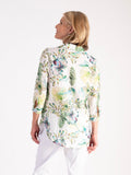 A White/Green Majestic Garden Print Shirt – Glamorous Style