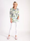 A White/Green Majestic Garden Print Shirt – Glamorous Style