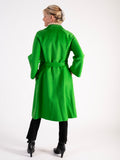 Luxury Emerald Cashmere Wool Mix Coat - Promotion Until 31st October 2024