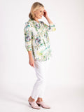 A White/Green Majestic Garden Print Shirt – Glamorous Style