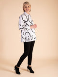 Uchuu White Print Shirt with Pleated Hem - Promotion Until 31st October 2024