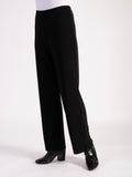 Black Wide Leg Pull On Jersey Trousers