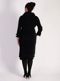 Black Pleated Dress & Frill Jacket