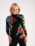 Black/Multi Floral Garland Jumper