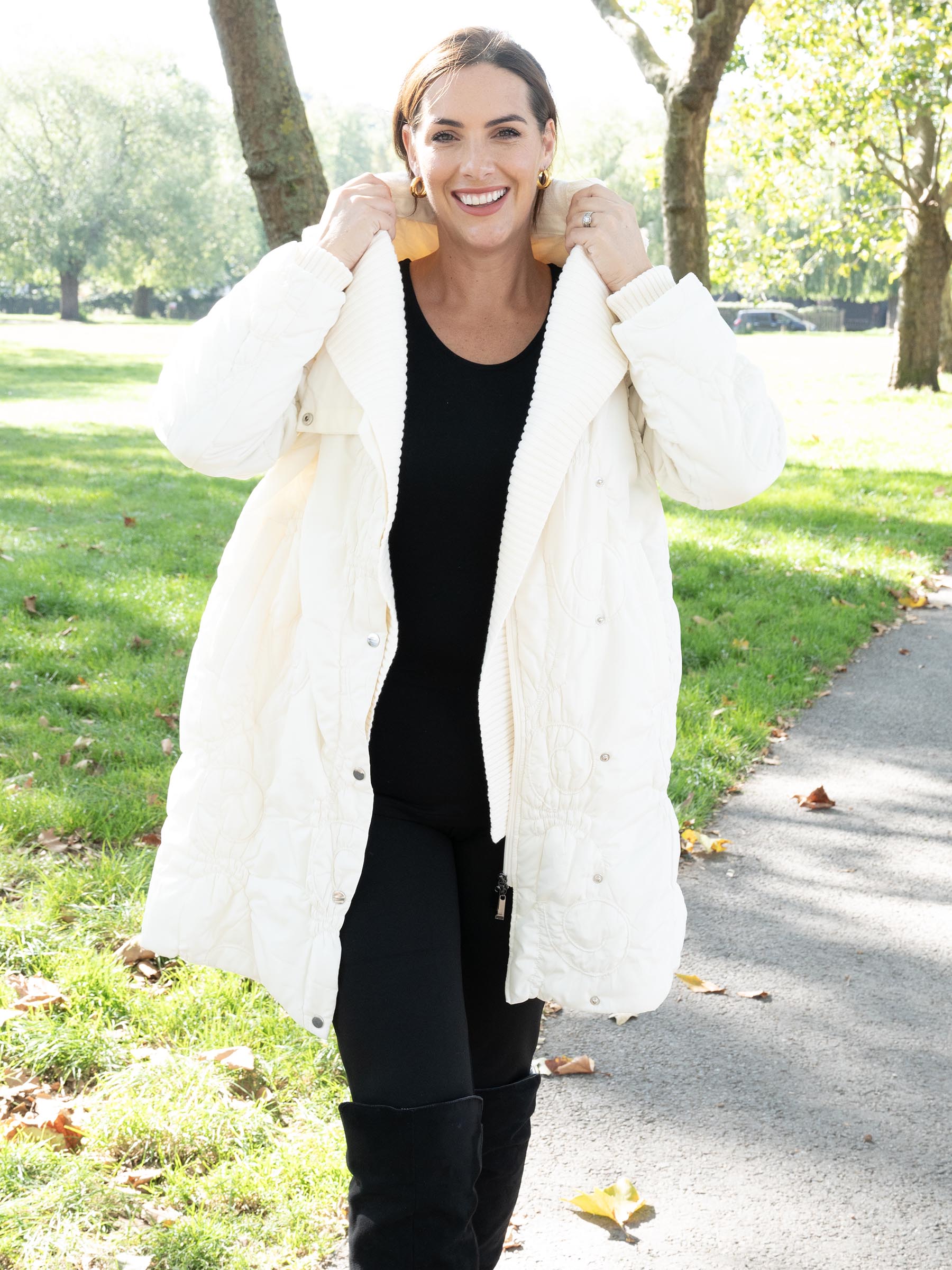 Chesca coats hot sale plus size