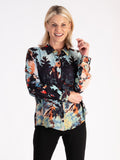 Sky/Multi Enchanted Forest Print Shirt