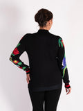 Black/Multi Floral Garland Jumper