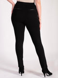Black Ponte Roma Pull On Trouser With Pocket Detail