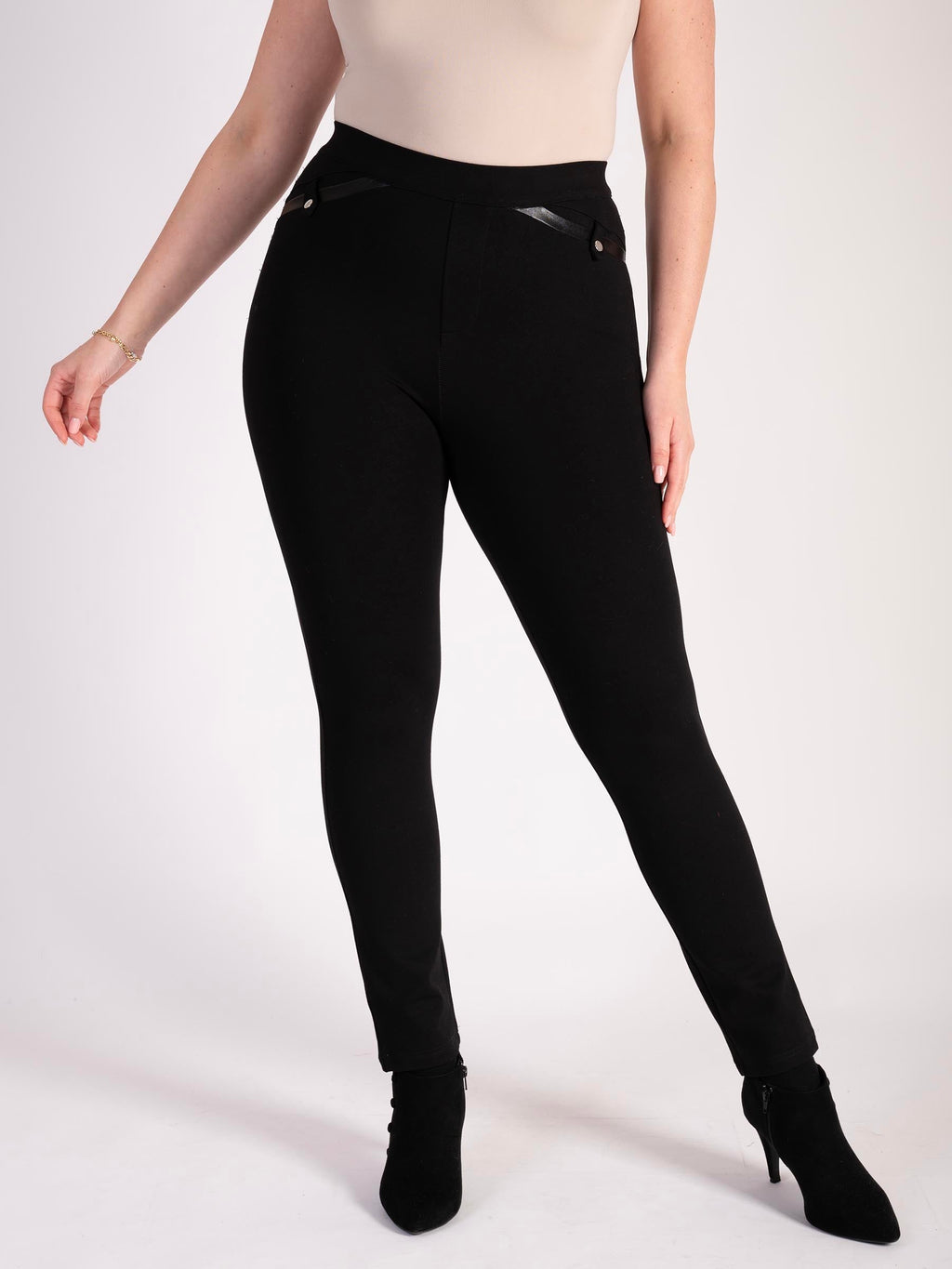 Ponte Roma Pull On Trouser Pocket Detail