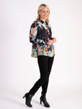 Sky/Multi Enchanted Forest Print Shirt