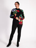 Black/Multi Floral Garland Jumper
