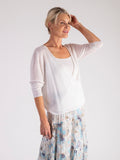 White Multiway Silk Mix Cardigan