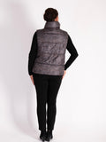 Trendy Brown/Grey Abstract Spot Print Gilet: A Must-Have Layer