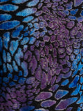 Cobalt/Purple Burnout Cowl Neck Top
