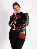 Black/Multi Floral Garland Jumper