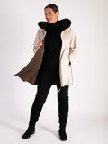 Latte/Chocolate Zip Front Reversible Raincoat - Promotion until 1st November 2024