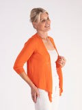 Orange Multiway Silk Mix Cardigan – Versatile Luxury