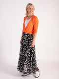 Orange Multiway Silk Mix Cardigan – Versatile Luxury