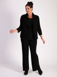 Timeless Black Textured Waterfall Shrug