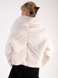 Uchuu Cream Wrap Puffer Bolero Jacket