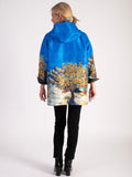 Van Gogh Mulberry Tree / Black Reversible Raincoat
