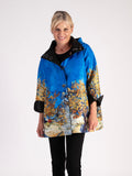 Van Gogh Mulberry Tree / Black Reversible Raincoat
