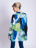 Cobalt/Multi Florence Blossom Print Blouse