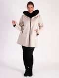 Latte/Chocolate Zip Front Reversible Raincoat - Promotion until 1st November 2024