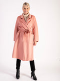 Luxury Rose Cashmere Wool Mix Long  Coat -  Promotion Until 31st October 2024