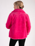 Fuchsia Faux Fur Short Coat