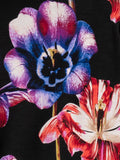 Black/Multi Tulip Print Jersey Cardigan
