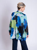 Cobalt/Multi Florence Blossom Print Blouse