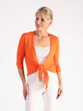 Orange Multiway Silk Mix Cardigan – Versatile Luxury
