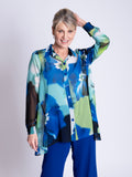 Cobalt/Multi Florence Blossom Print Blouse