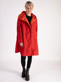 Tang/Raspberry Reversible Opera Coat