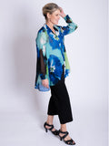 Cobalt/Multi Florence Blossom Print Blouse