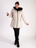 Latte/Chocolate Zip Front Reversible Raincoat - Promotion until 1st November 2024