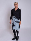 Black/Silver Grey Bamboo Print Coatigan