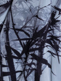 Black/Silver Grey Bamboo Print Coatigan