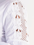 Refresh: SS25 White Embroidered Puff Sleeves Shirt