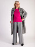 Fuchsia Boatneck Jumper with Crystal Embellishment