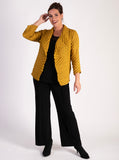 Mustard Textured Timeless Waterfall Shrug