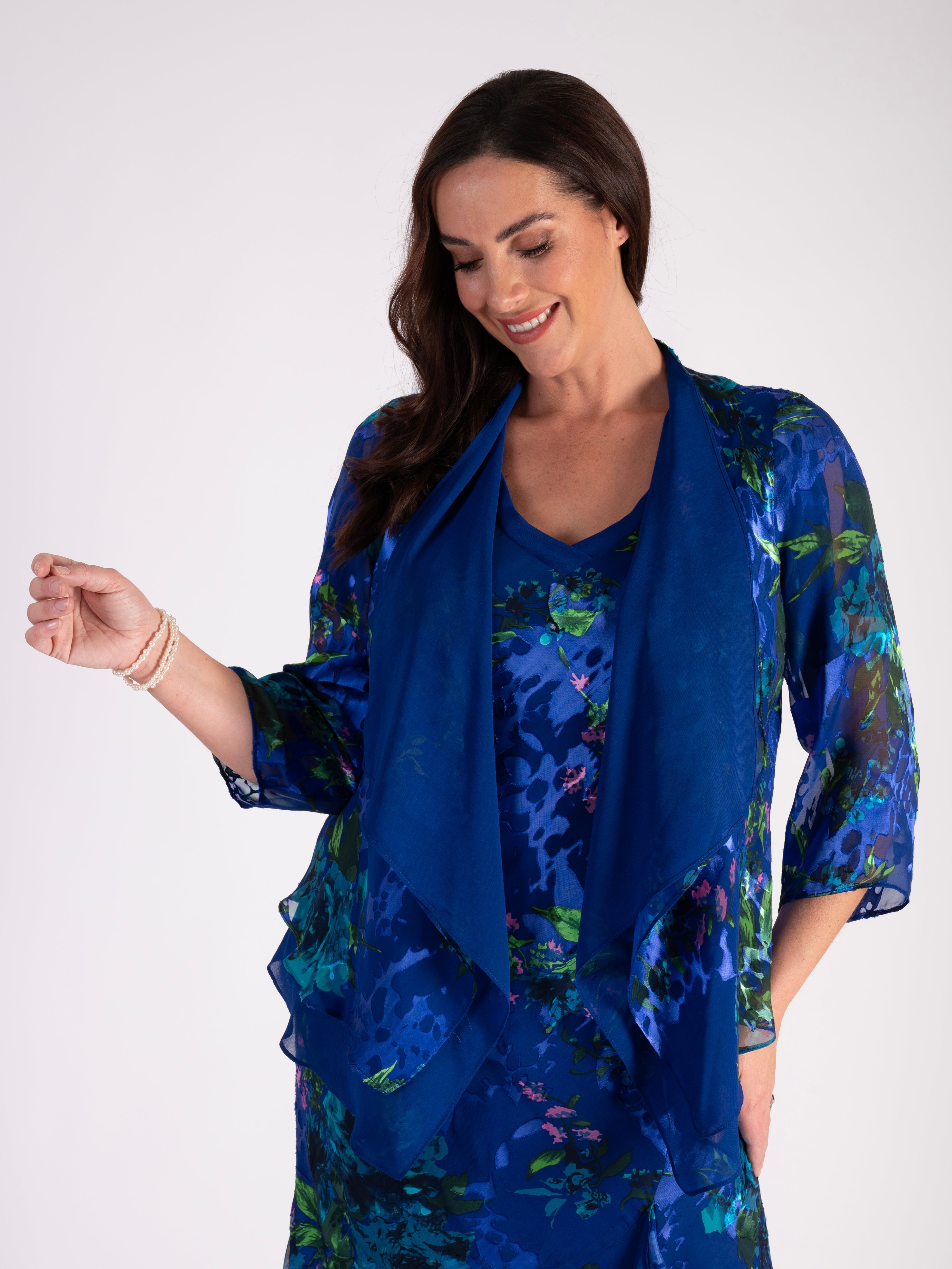 Cobalt Devoree Contrast Layered Shrug | Chesca Direct