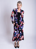 Black/Multi Tulip Print Jersey Cardigan
