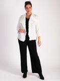 White Textured Waterfall Timeless Shrug