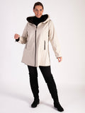 Latte/Chocolate Zip Front Reversible Raincoat - Promotion until 1st November 2024